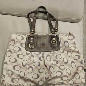 Coach Signature Canvas Tote in Brown